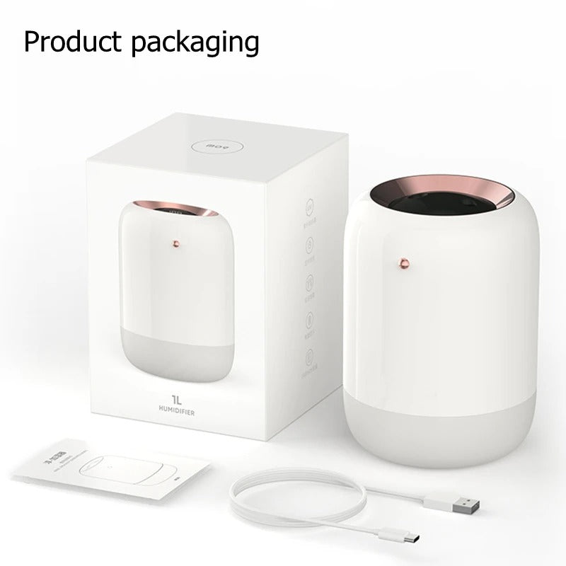 Compact UV Air Purifier Humidifier for Clean Air