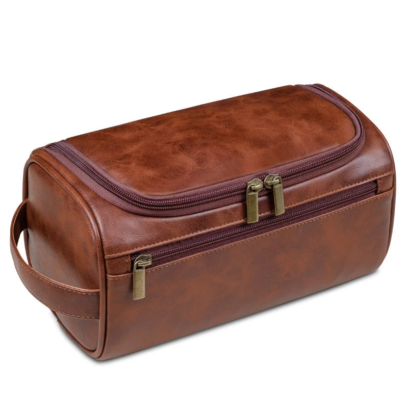 Luxury Mens Travel Toiletry Case - Waterproof Hanging Kit