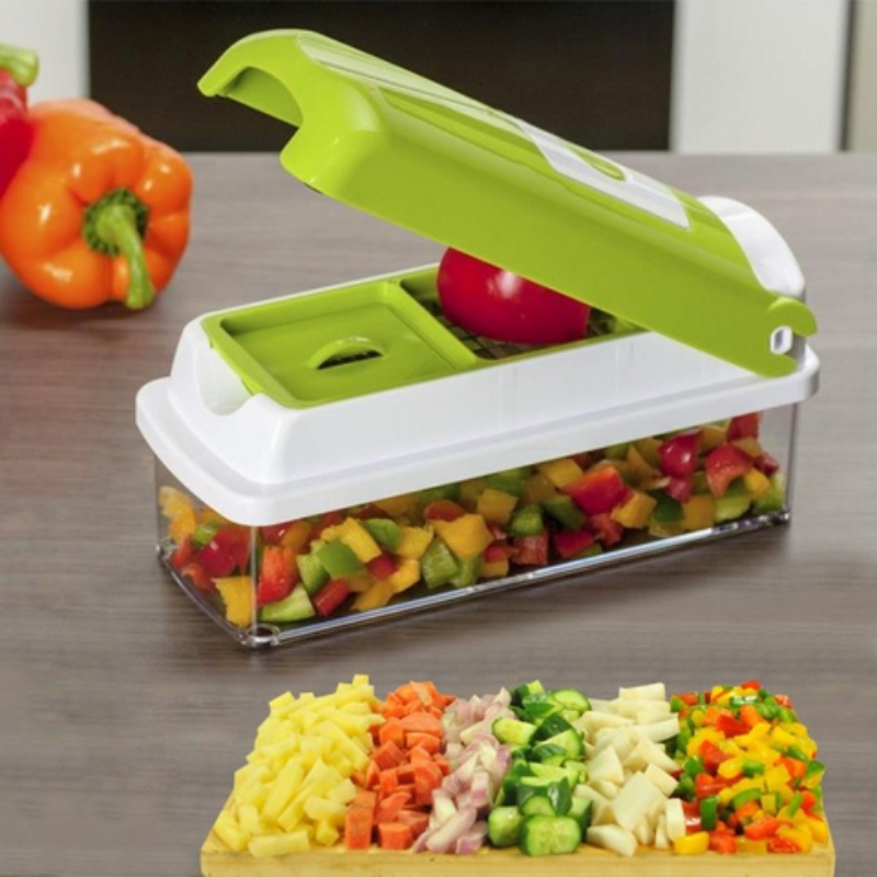 Easy Cut 12-in-1 Veggie Chopper with Safety Guard