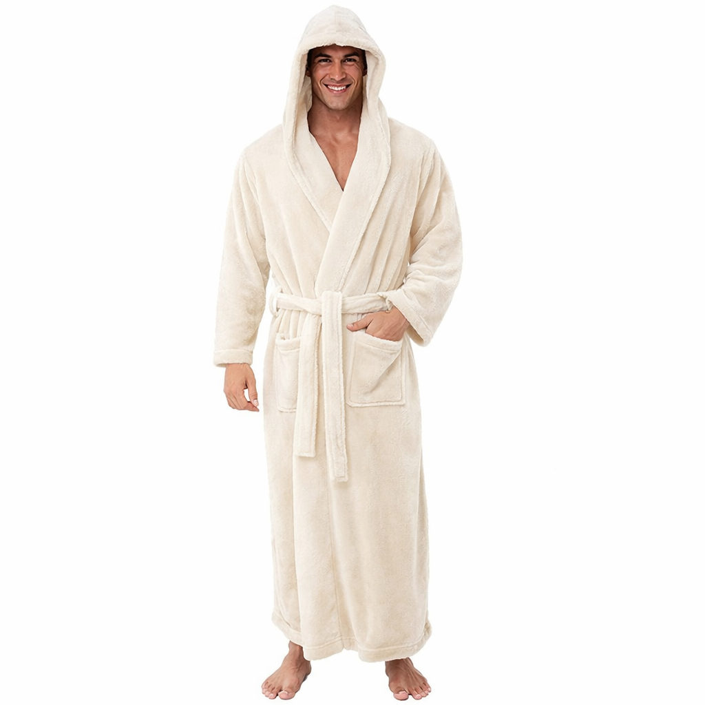 Cozy Men's Fleece Bathrobe