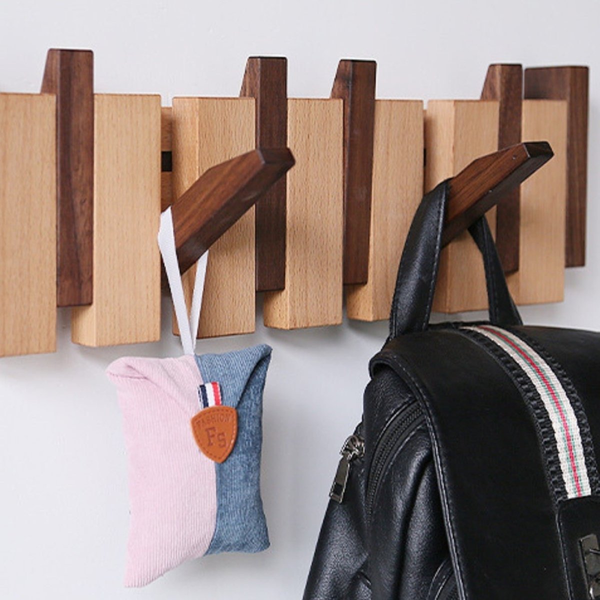 Luxury Wooden Coat Rack with Storage