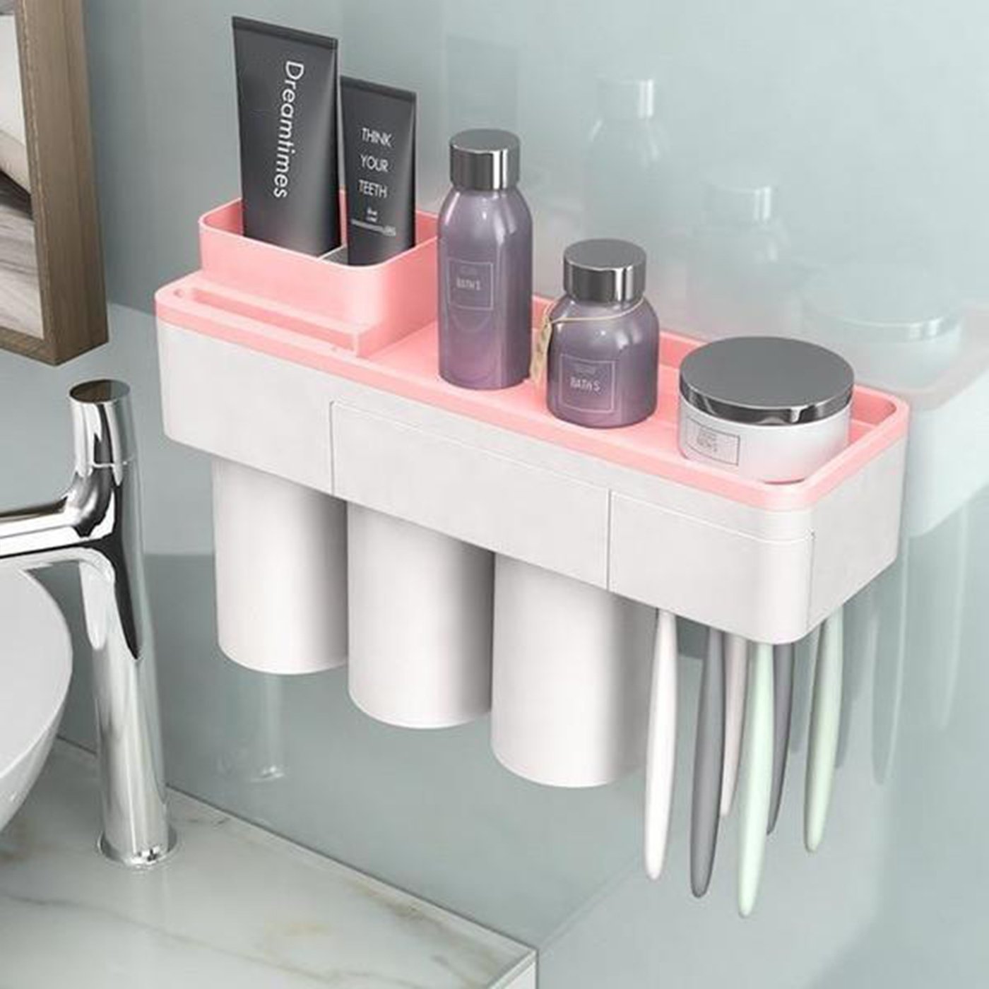 Easy Install Bathroom Organizer Set