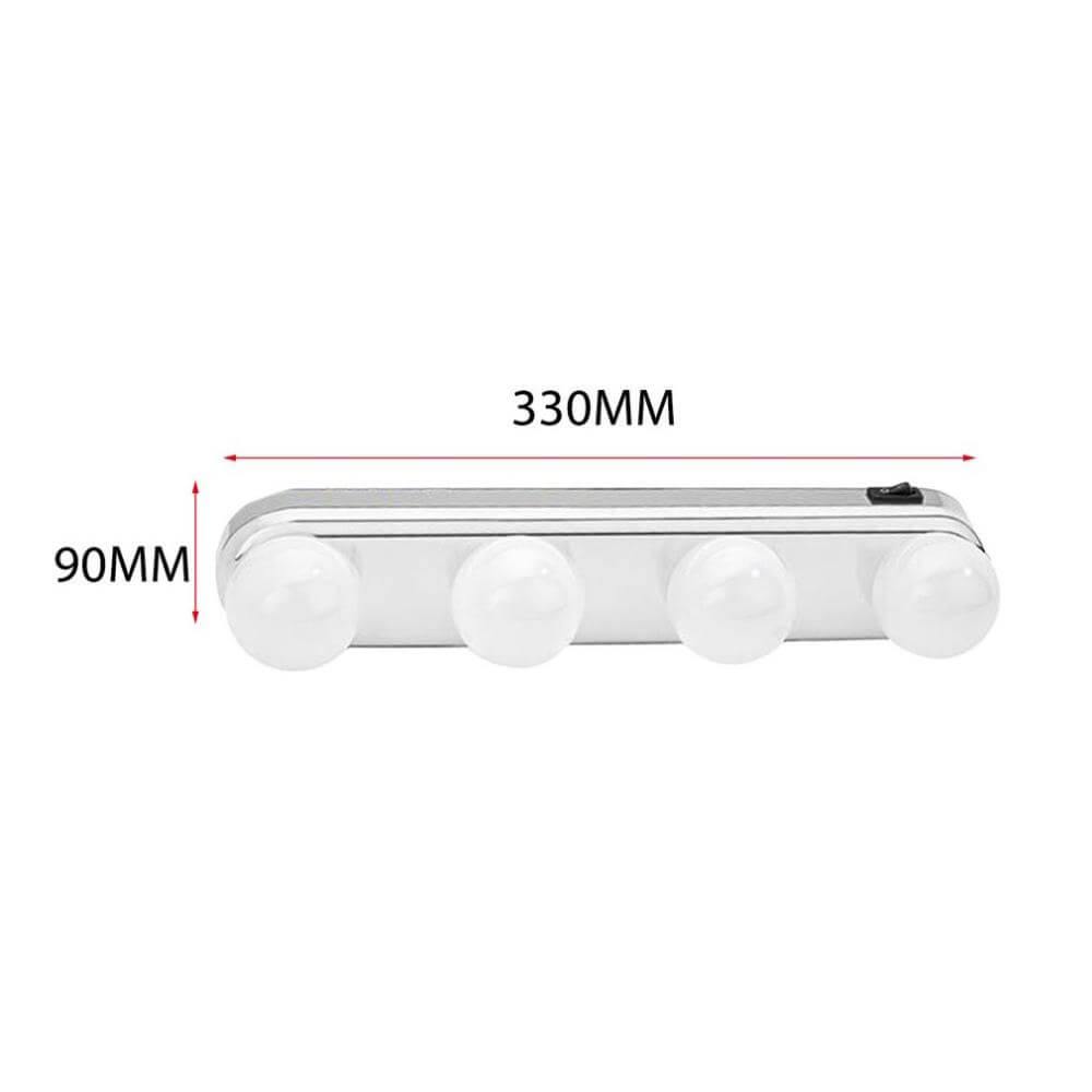 Compact LED Travel Mirror Light