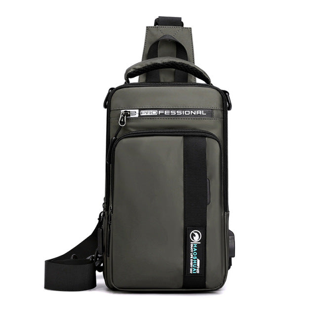 Secure USB Charge Water Resistant Crossbody Bag - Fesara