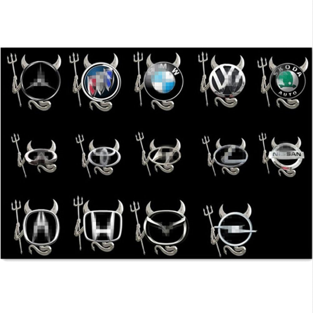 Cool Car Devil Horn Stickers
