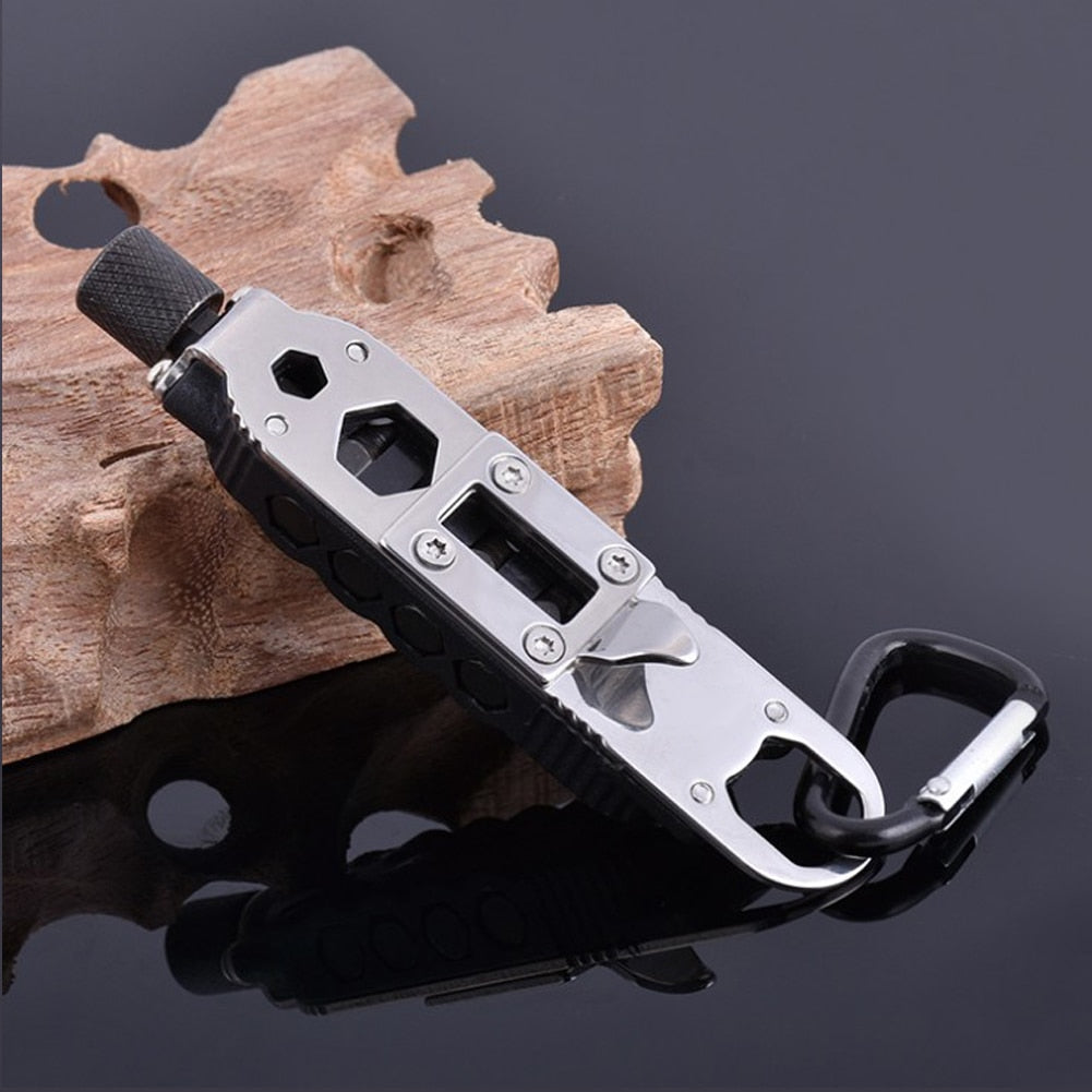Compact Multitool Keychain Pocket Survival Kit - Fesara