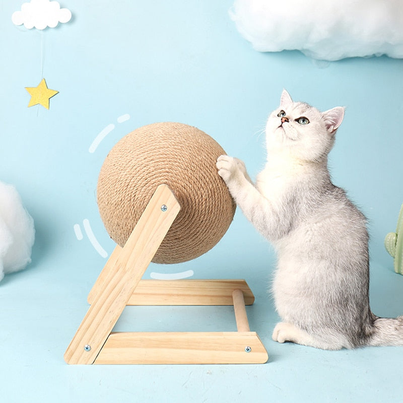 Fun Cat Play Scratcher Ball Toy - Fesara
