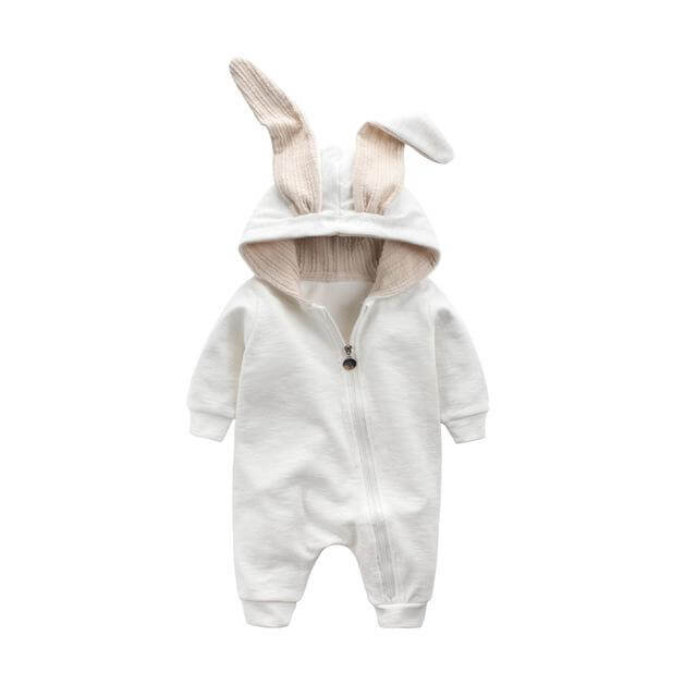 Cozy Baby Bunny Jumpsuit Soft Winter Romper
