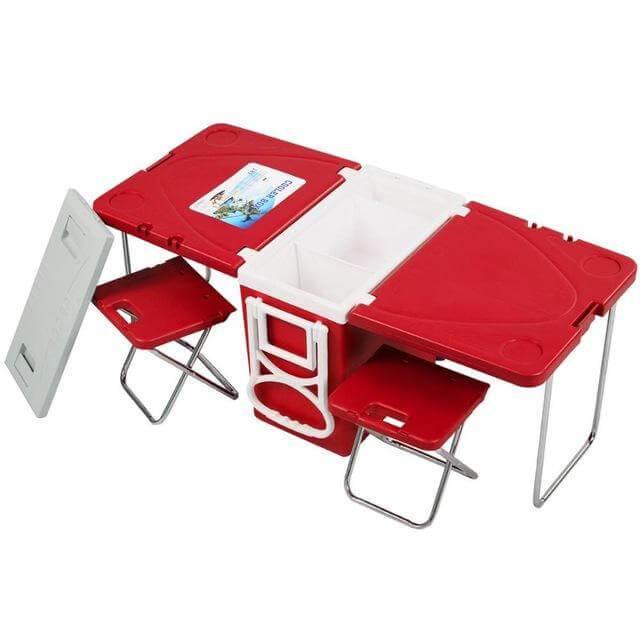 Portable Collapsible Insulated Outdoor Cooler Box Set