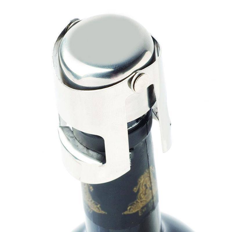 Premium Wine Bottle Plug with Stainless Steel Finish