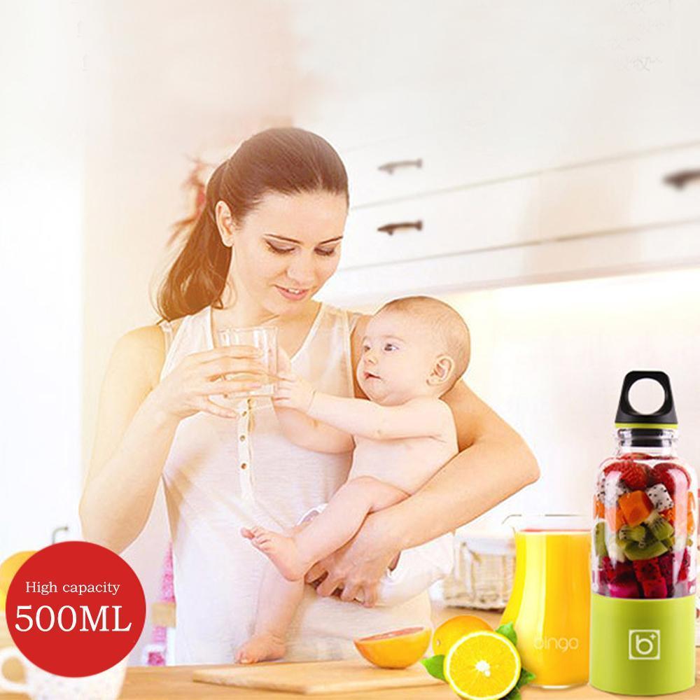 Compact USB Rechargeable Portable Blender Bottle Mixer