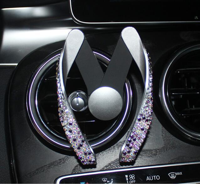 Glittering Crystal Car Phone Mount Holder