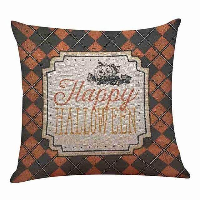 Soft Pumpkin Pattern Halloween Pillow Covers