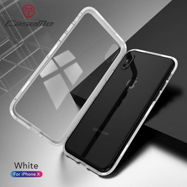 Clear Protective Glass Phone Case for iPhone