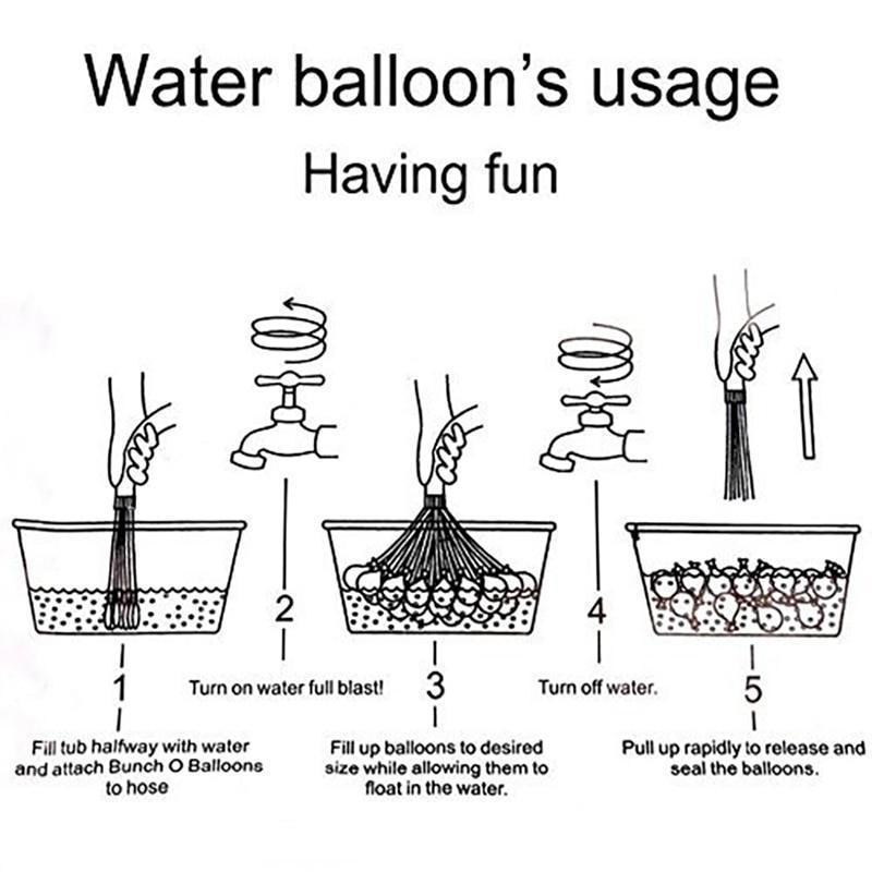 Fast Fill Large Water Balloon Party Set
