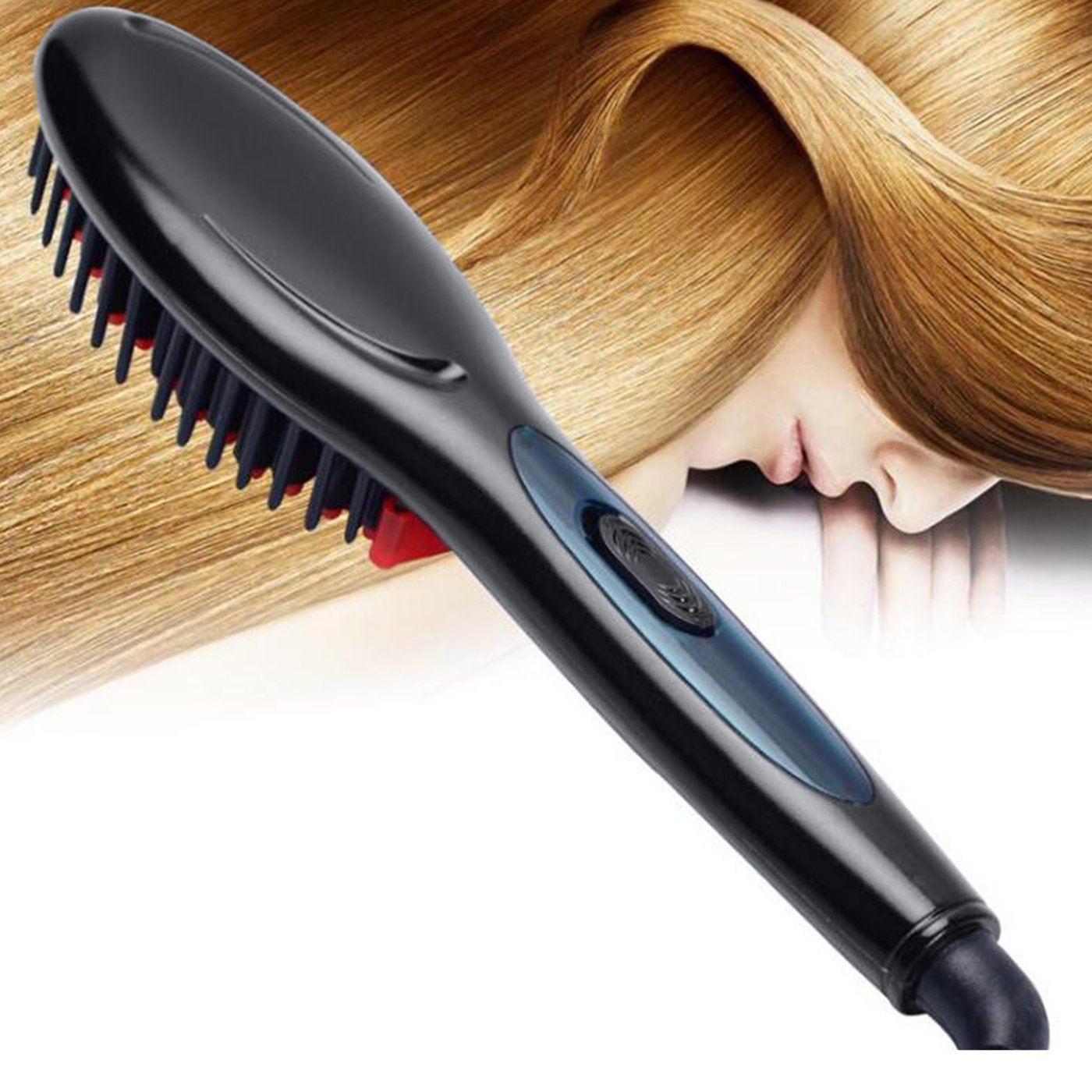 Heat Straightening Hair Brush Comb