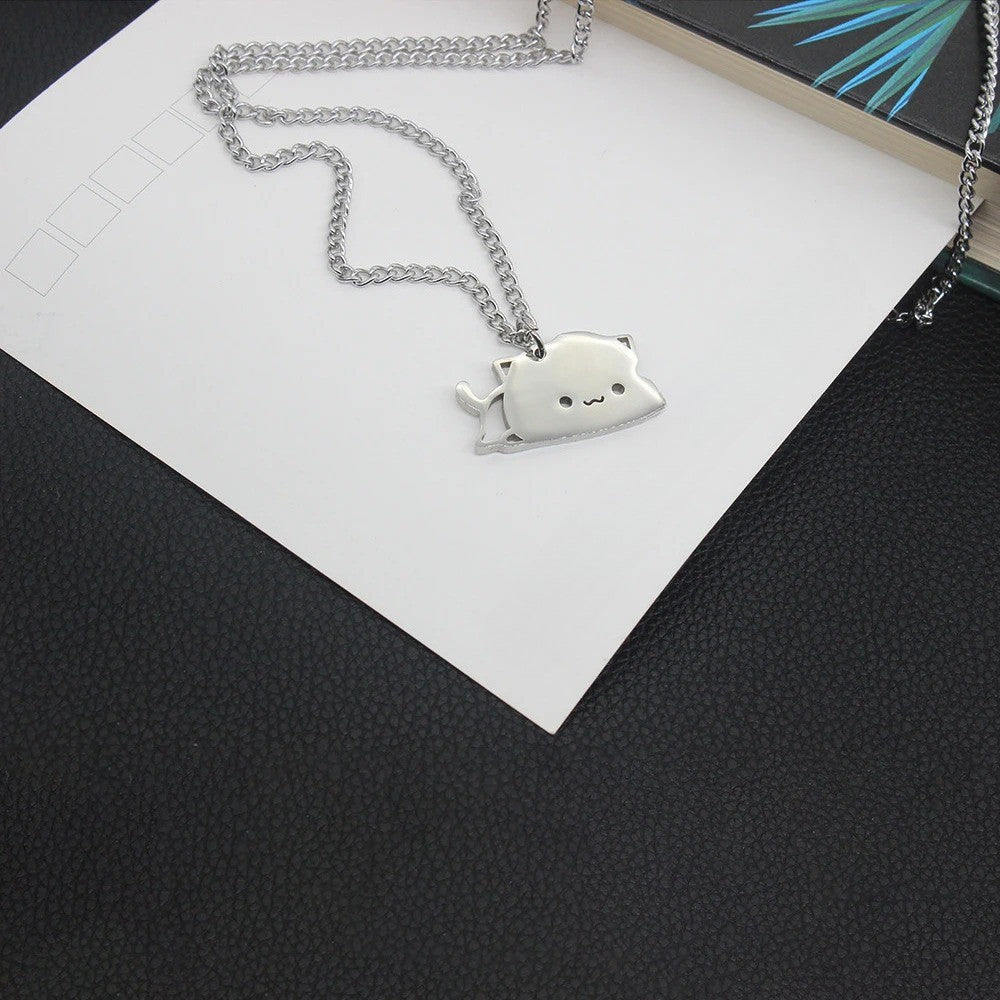 Kitty Theme Magnetic Cat Pendant Necklace