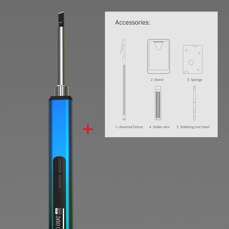 Compact Automatic Easy Use Soldering Iron Kit