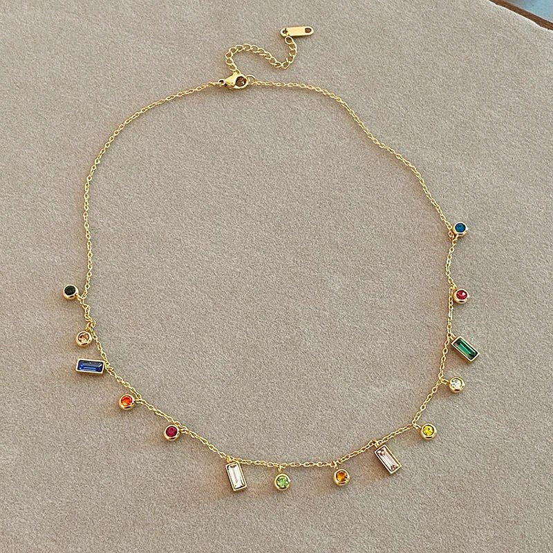 Delicate Sparkle Crystal Choker Necklace