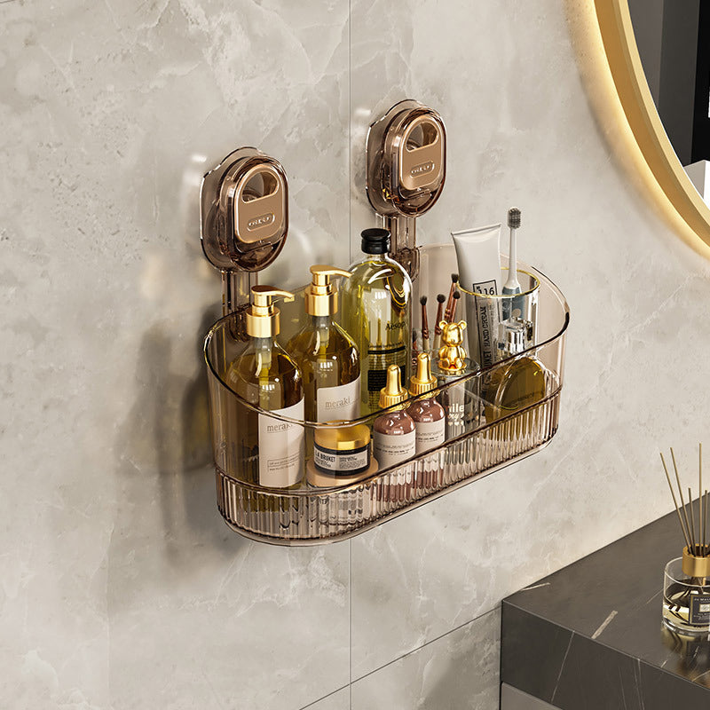 Easy Install Bathroom Suction Cup Storage Container
