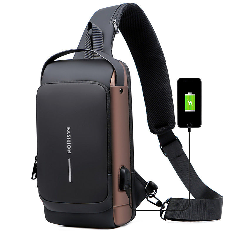 Secure Crossbody Bag with USB Charging Pocket