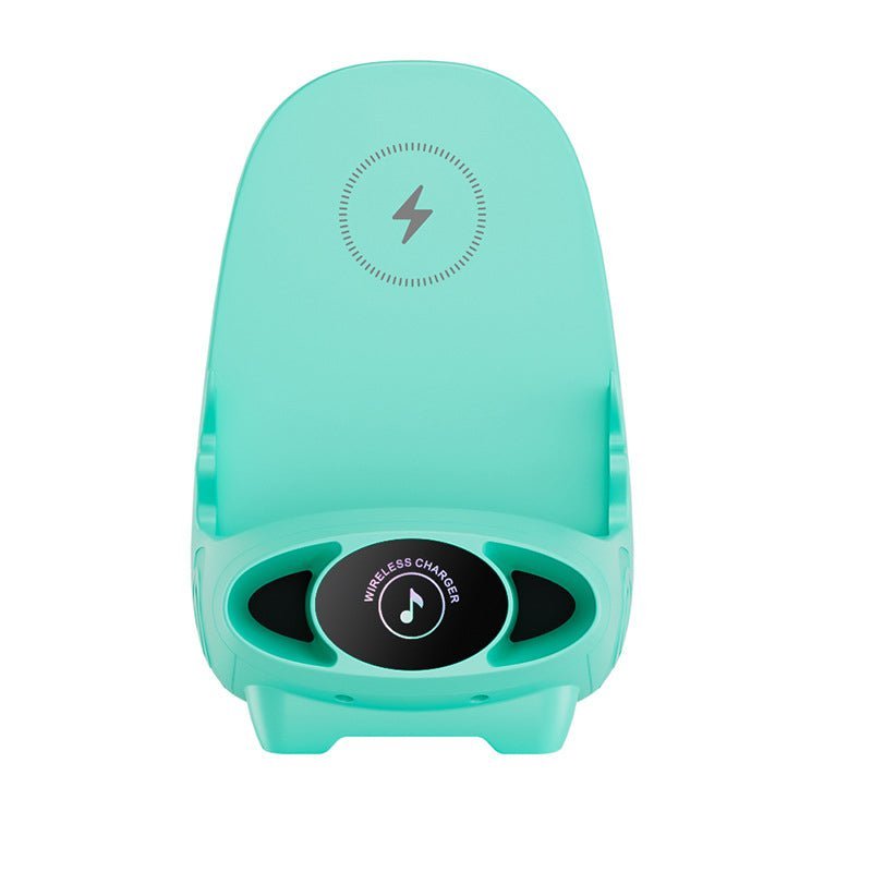 Compact Phone Stand with Fast Charging and Ergonomic Design