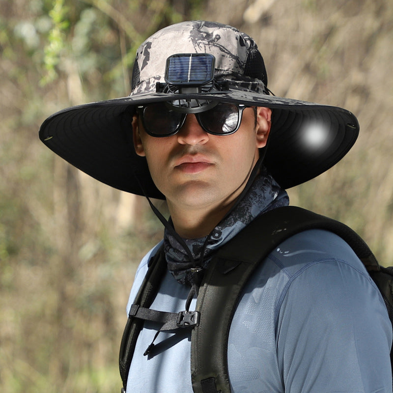 Waterproof Rechargeable Outdoor Fishing Cap Fan