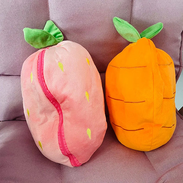 Cuddly Orange Rabbit Stuffed Toy