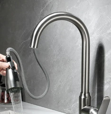 Sleek Pull-Out Kitchen Faucet with Smart Touch Control