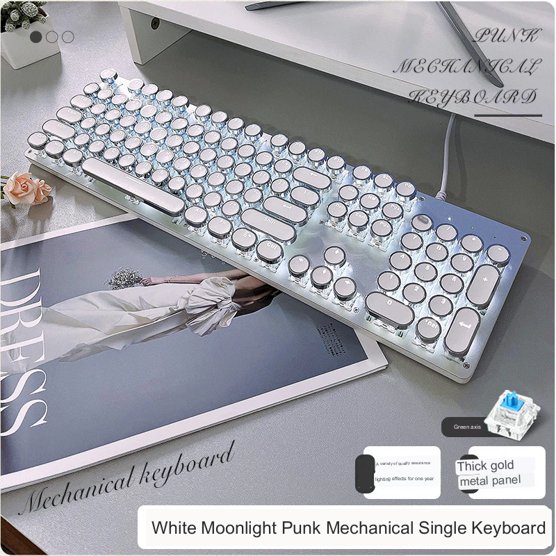Vintage Style Mechanical Gaming Keyboard