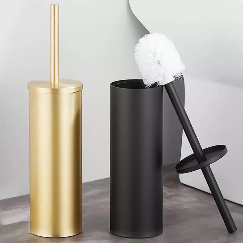 Premium Golden Bathroom Toilet Brush Holder