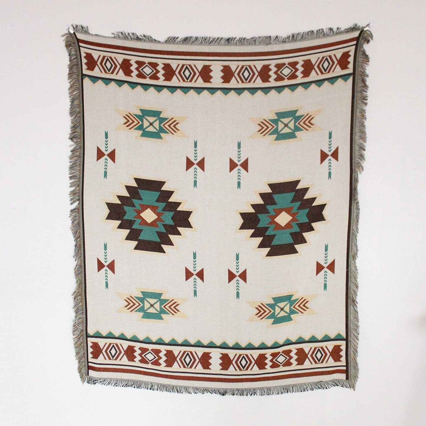 Southwestern Style Tribal Throw Blanket