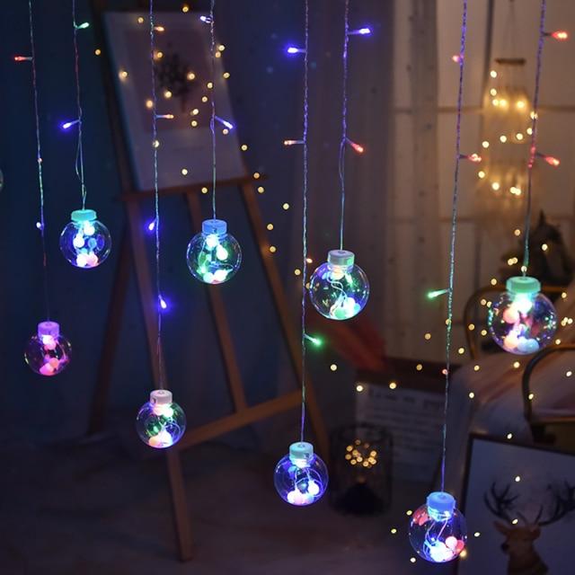 Variant image for LED Globe Pendant Lights - Warm White & Multi-Color for Outdoor Ambiance-3