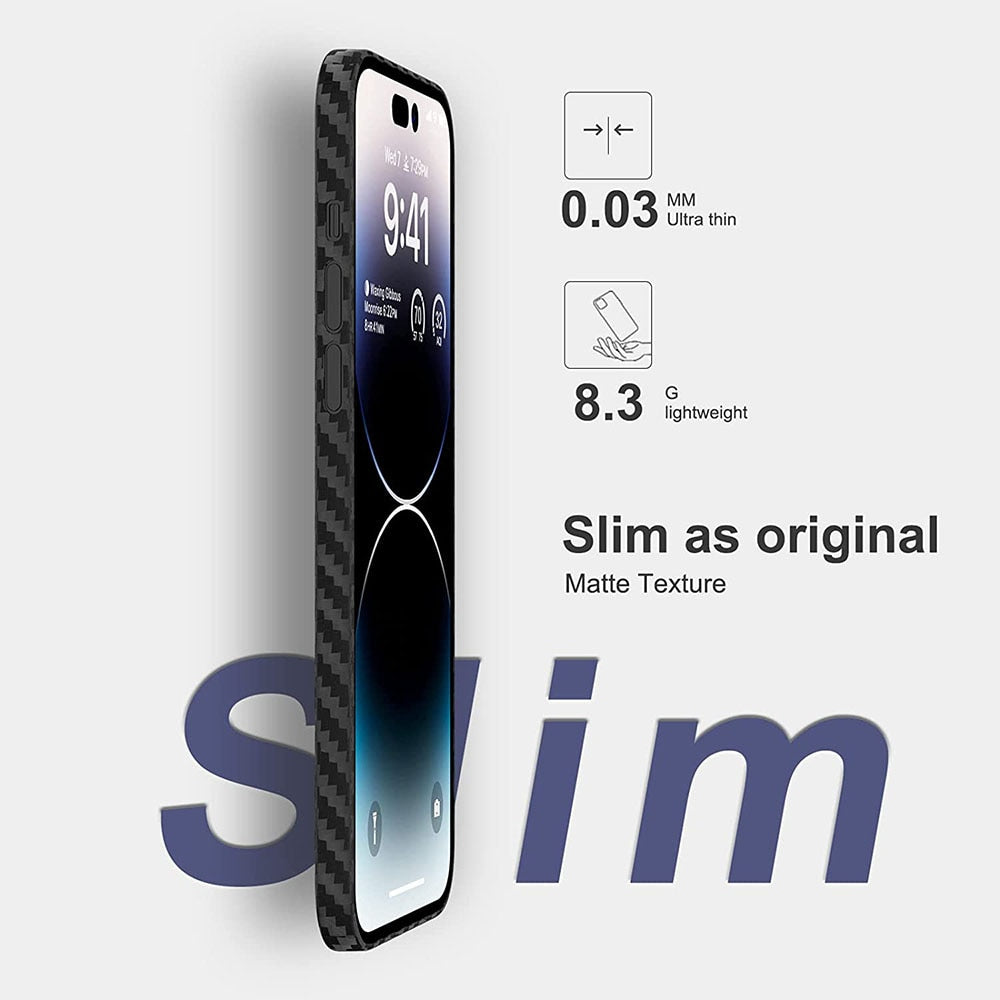 Slim Matte iPhone Case 0.3mm Thin Protective Cover - Fesara
