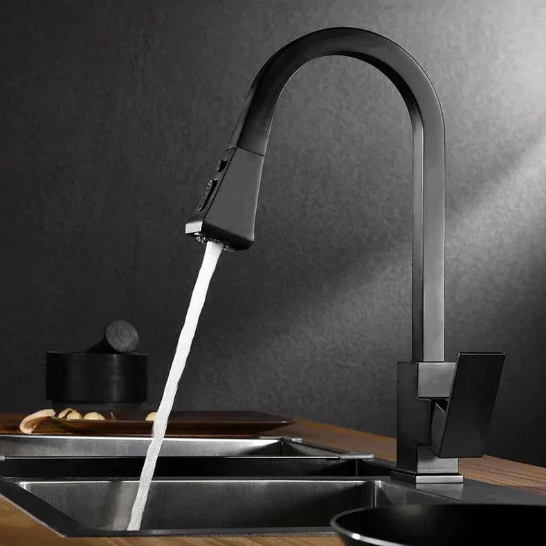 Contemporary Swing Kitchen Faucet – Sleek Stainless Steel Mixer Tap