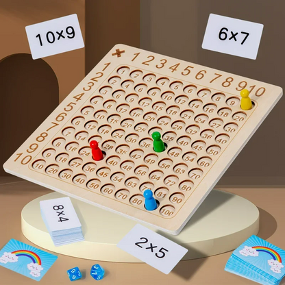 Fun Wooden Math Puzzle Blocks Game