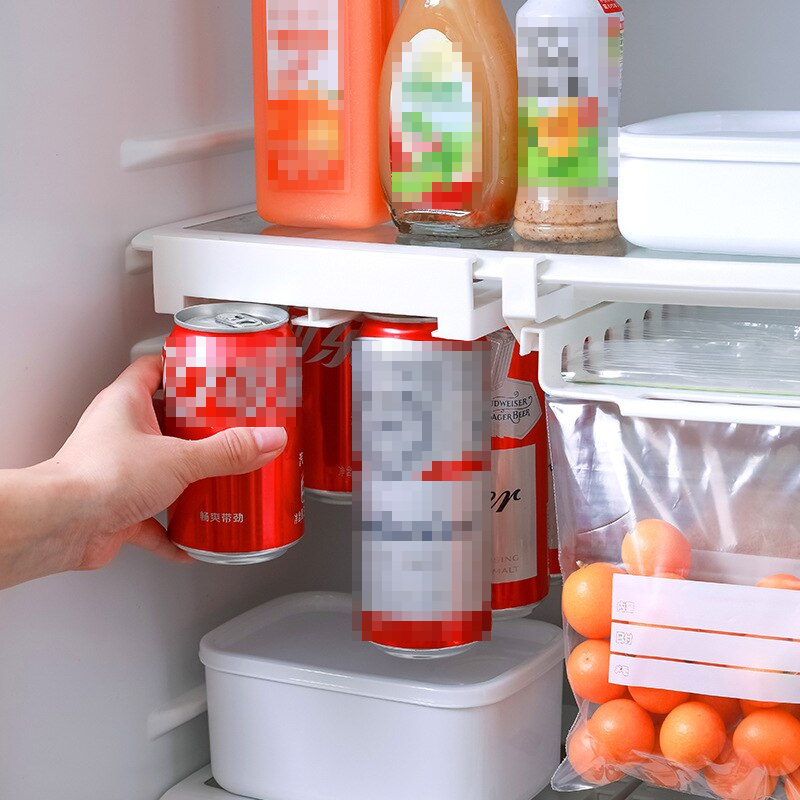 Fesara Adjustable Fridge Drink Shelf Organizer
