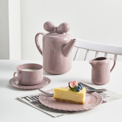 Elegant Floral Porcelain Tea Pot