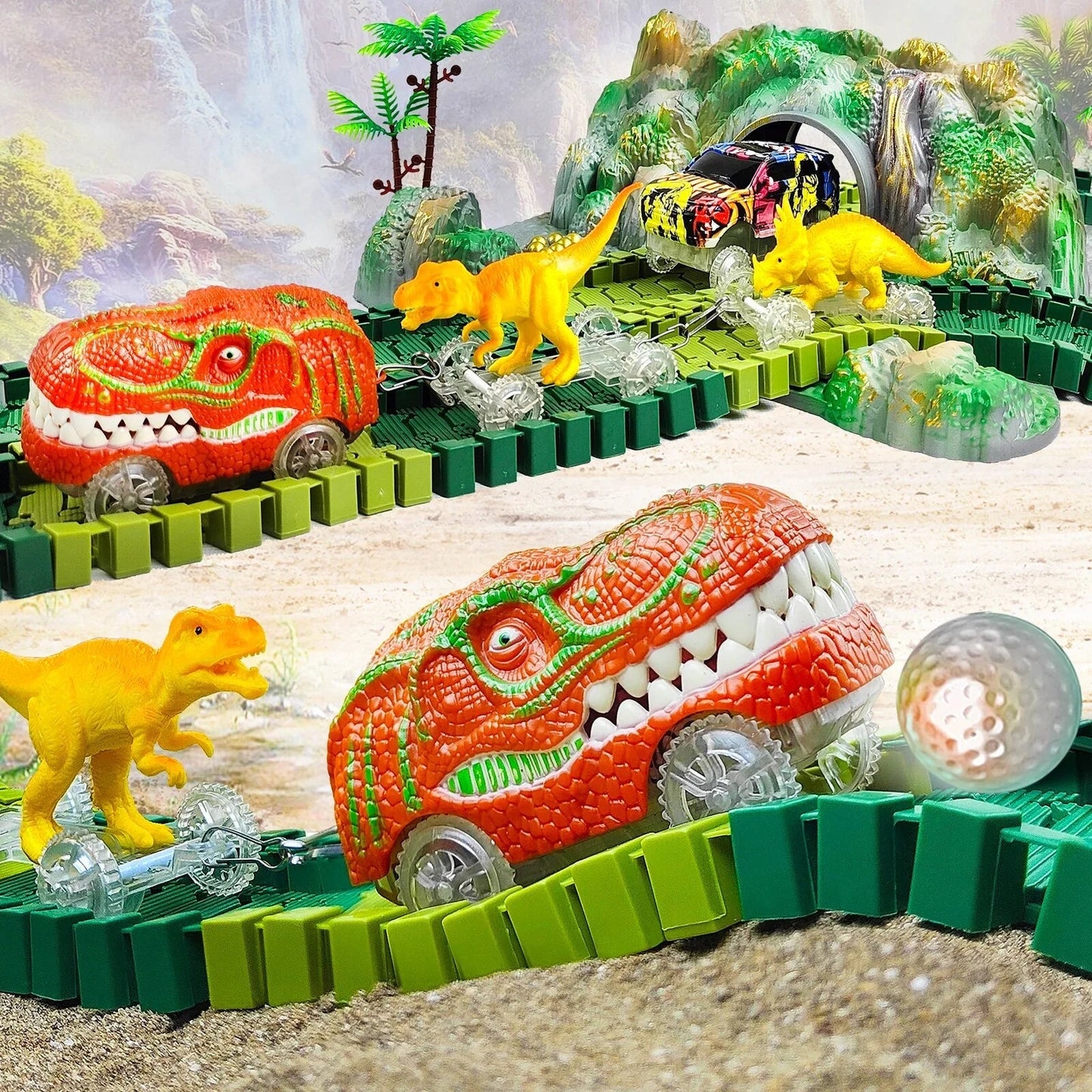 Fun Dinosaur Train Set with Extra Cars