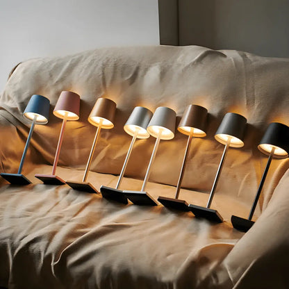 Sleek Contemporary Metal Desk Lamp