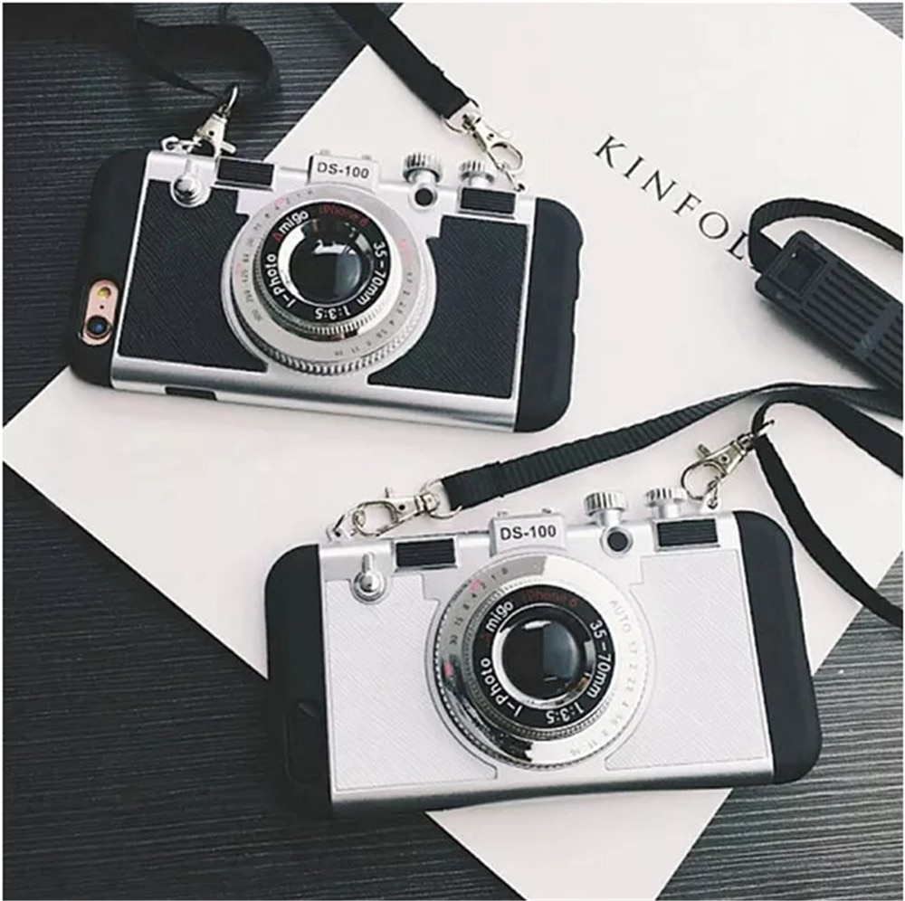 Vintage Style 3D Camera Phone Cover