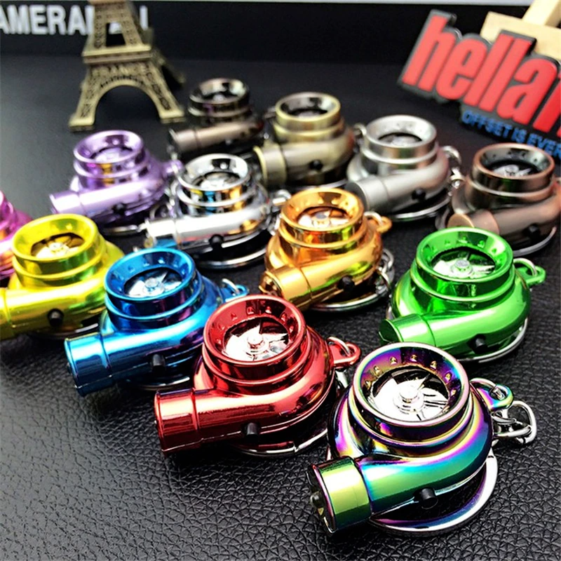 Compact Pocket LED Flashlight Fan Keychain