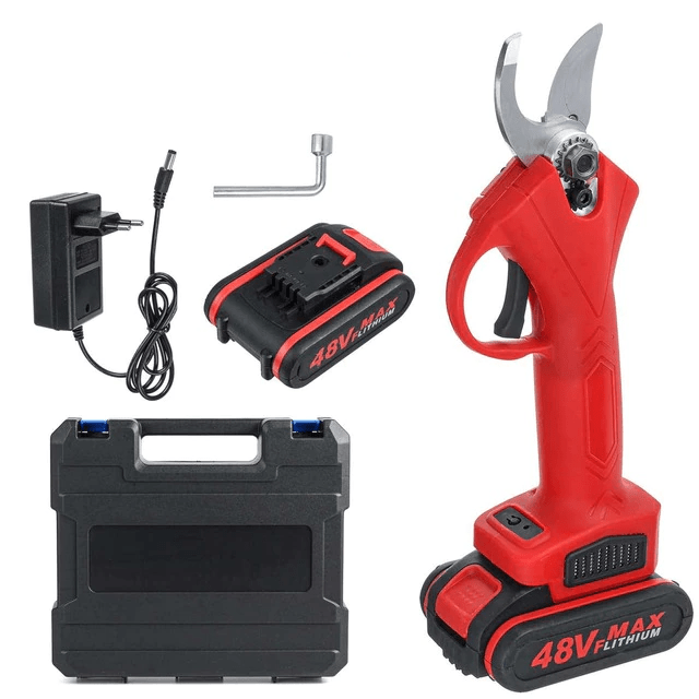 Easy Grip Cordless Pruning Shears with Sharp Steel Blades - Fesara