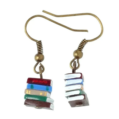 Book Page Dangle Earrings