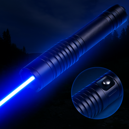 Powerful Blue Laser Tactical Flashlight 5000m Range