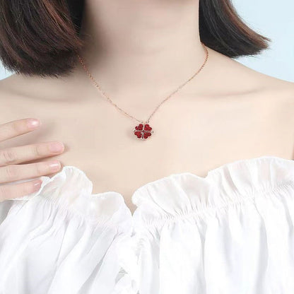 Lucky Clover Pendant Necklace for Ladies