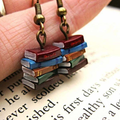 Book Page Drop Earrings