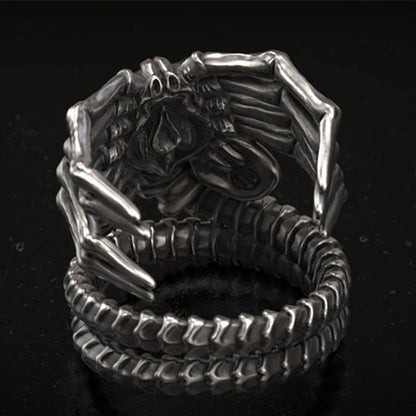 Sci-Fi Alien Face Ring