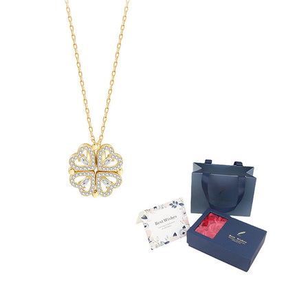 Lucky Clover Pendant Necklace for Ladies