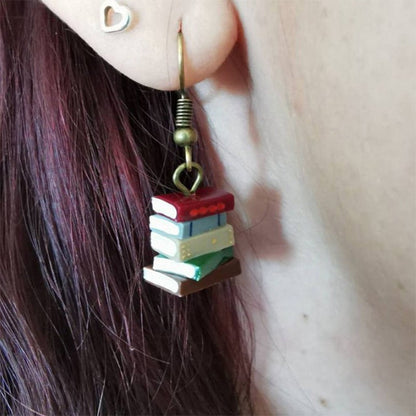 Book Page Drop Earrings